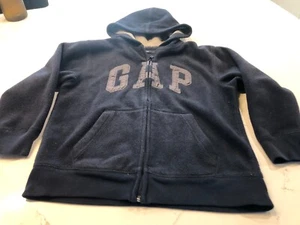 Gap Kids Boys Medium 10-12 Navy Blue Hooded Full Zip Jacket Hoodie - Picture 1 of 6