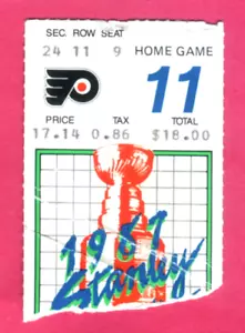 STANLEY CUP FINALS! WAYNE GRETZKY 1 ASSIST! 5/22/87 OILERS/FLYERS TICKET STUB - Picture 1 of 1