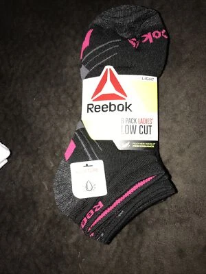 Zapato para mujer Reebok corte bajo deportivo forro o corte cuarto talla 4-10 blanco o negro Foto 1 de 2