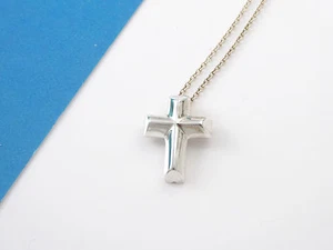 Collar Colgante Tiffany & Co Plata Picasso Ternura Cruz Corazón EXCELENTE - Imagen 1 de 6