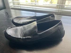 BOYS HARPER CANYON BLACK LEATHER LOAFERS DRESS SHOES SIZE 6 - Picture 1 of 10