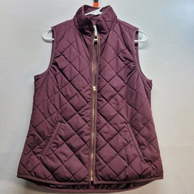 NUEVO Chaleco de Maternidad Antiguo Azul Marino para Mujer Talla PEQUEÑO Borgoña Granate Cremallera Completa Foto 1 de 4