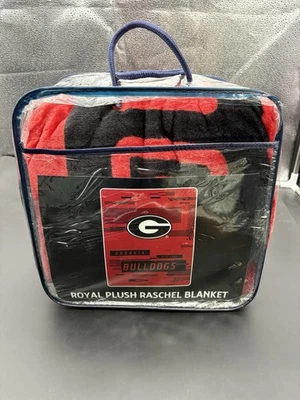 Georgia Bulldogs Royal Plush Raschel Blanket 60”x80” - Image 1 of 4