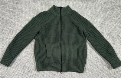 Sun68 Sweater Boys 6 Green Cardigan Full Zip Wool Blend - Image 1 of 4