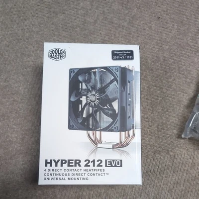New Cooler Master Hyper 212 EVO RR-212E-20PK-R2 CPU Cooler 120MM pwm Fan  - Image 1 of 4
