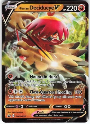 Hisuian Decidueye V - SWSH238 Pokemon SWSH Sword & Shield Promo Cards Holo Promo - Image 1 of 2