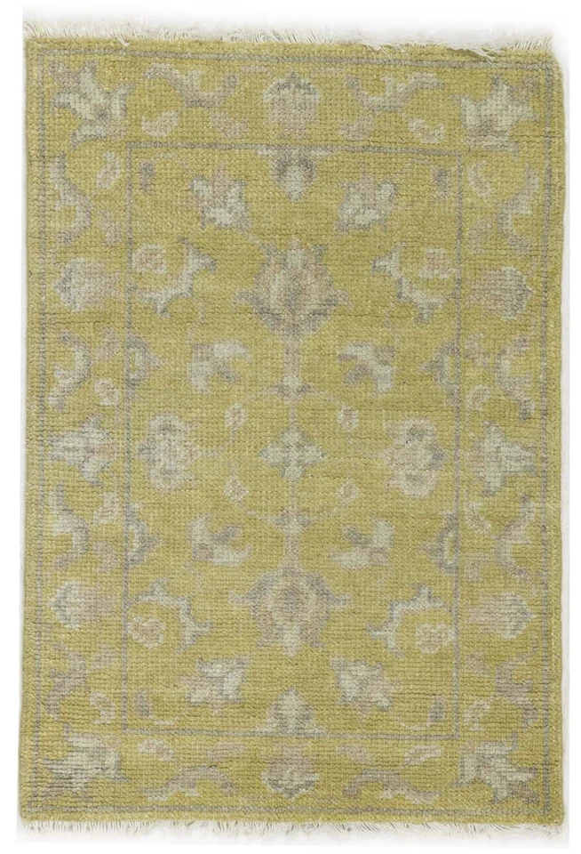 Floral Transitional Wool Oriental Area Rug Bedroom Decor Carpet 3x5ft - Image 1 of 4