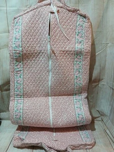 RAREVintage 1990 Vera Bradley Foldable Garment Hanging Bag Pink Floral Herbst Rose - Bild 1 von 3