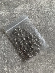50 Stück Metallringe 6mm Schmuck Zubehör Geschenke Basteln Schmuckherstellung - Bild 1 von 1