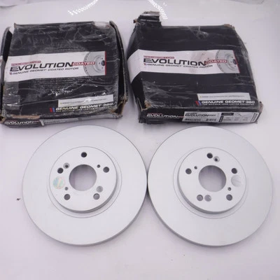 Paquete de 2 rotores de freno delanteros ventilados PowerStop JBR923EVC para Acura TSX 2004-2014 Foto 1 de 4