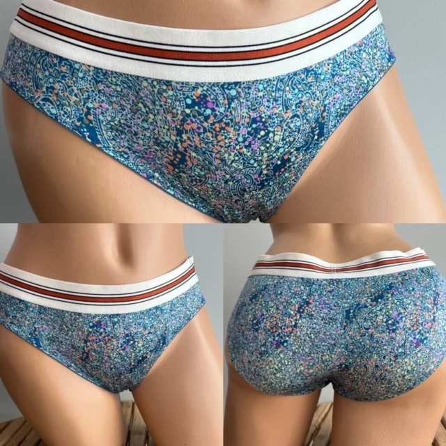 VINTAGE VICTORIAS SECRET BIKINI CULOTTE PANTIES sz L - Image 1 of 1