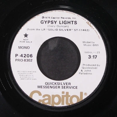 QUICKSILVER MESSENGER SERVICE: gypsy lights CAPITOL 7" Single 45 RPM - Image 1 of 2