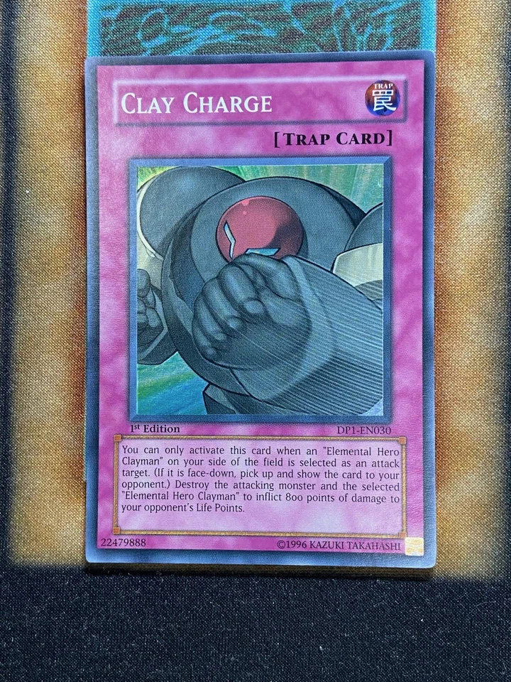 Yugioh Clay Charge DP1-EN030 Super Rare 1st Ed NM - Image 1 of 1