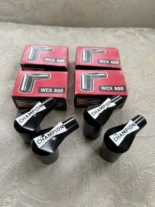 Set Of 4 Vintage Motorcycle Car Champion WCX 600 Spark Plug Caps Mini Riley MG - Picture 1 of 8