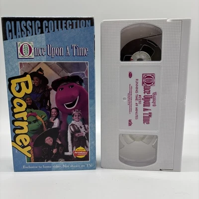 Barney Once Upon a Time (VHS, 2006) - Classic Collection Box White Tape - Image 1 of 4
