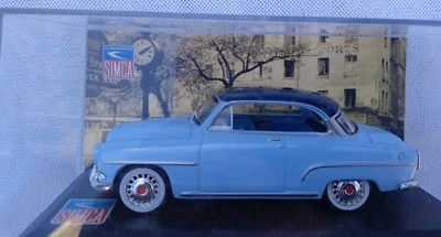 Voiture miniature Simca Aronde De Couleur Bleu Grand Large 1956 au 1/43 - Photo 1/4