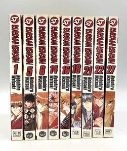 Rurouni Kenshin 1-5-6-14-16-18-21-22-27 English Manga Series Watsuki Shonen Book - Picture 1 of 4