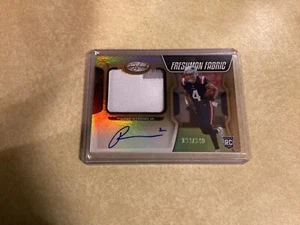 2022 Certified Pierre Strong JR Patriots Freshman Fabric #224 BRONZE Auto /349 - Bild 1 von 2