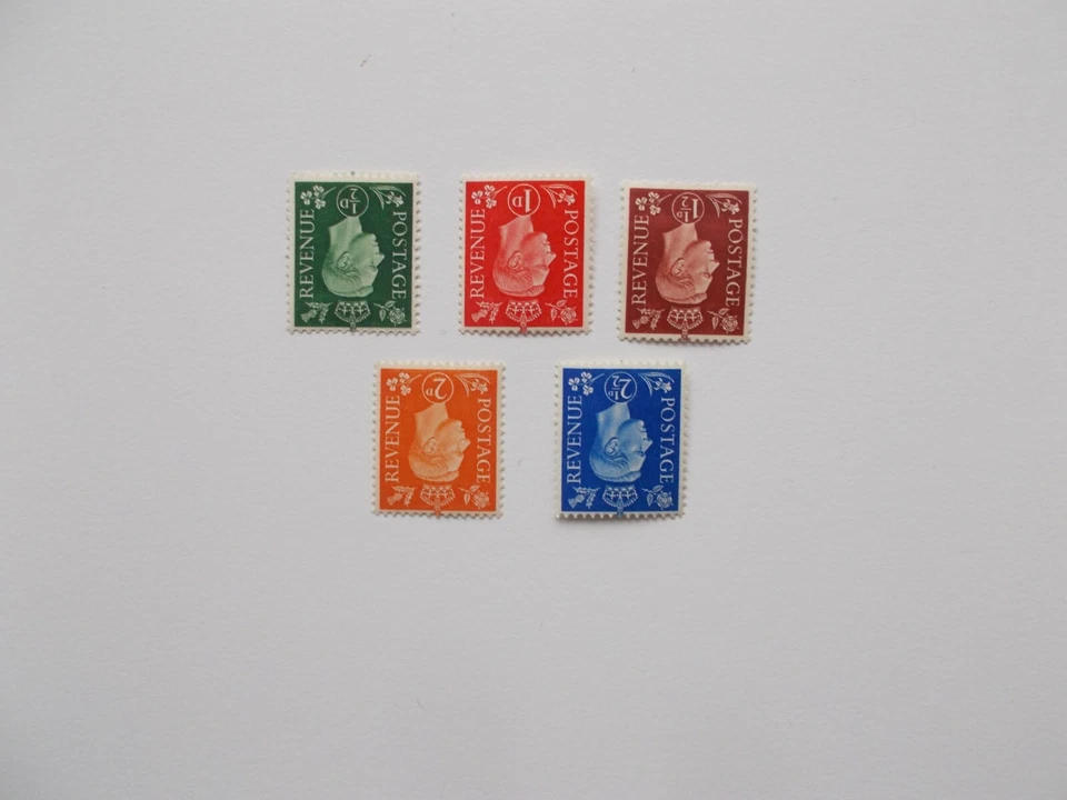 GB GVI 1937 GVI Dark Colour Definitives Wmk Inverted Full Perfs U/M Cat £180 - Image 1 of 1