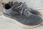Skechers mens Grey Relaxed Fit: D'Lux Walker Trainers uk 10/45 rrp85