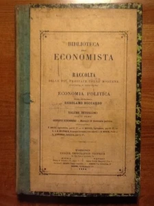1886 __ BIBLIOTECA DELL' ECONOMISTA __ GEROLAMO BOCCARDO__ AGRICOLTURA, MINIERE. - Foto 1 di 4