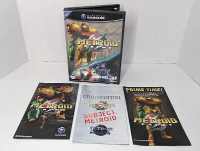 Metroid Prime with Echoes Bonus Disc (Nintendo GameCube, 2004) with Book/Manual  - Image 1 of 4
