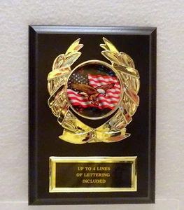 EAGLE / FLAG PLAQUE 5 X 7 PLAQUE - Bild 1 von 2