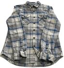 Superdry Mens The Milled Flannel Shirt Long Sleeve Heavy Flannel Size M Slim Fit