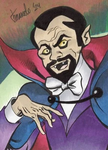 ORIGINAL Scooby-Doo - Wax Master 1/1 Hand Drawn Sketch Card ACEO Art - Picture 1 of 3