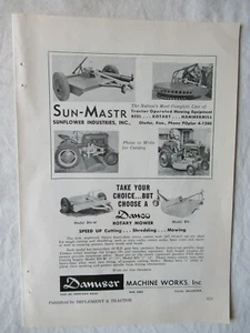 Cortadoras rotativas Danuser 1958 impresión AD 7x10 - Imagen 1 de 1