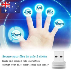 USB Fingerprint Reader for Windows 10 Hello PC Notebook Lock Unlock Scanner - Picture 1 of 8
