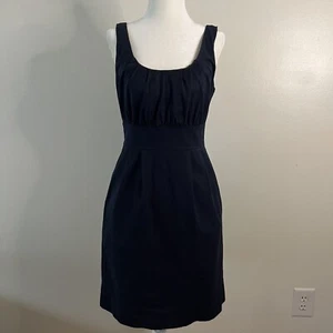 J Crew Anzug Damen 6 Plissee ärmellos Taschen Kleid 36740 dunkelblau - Bild 1 von 11