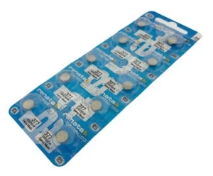 Strip of 10 Renata 377 (SR 626 SW) Silver 1.55 V watch batteries - Picture 1 of 1