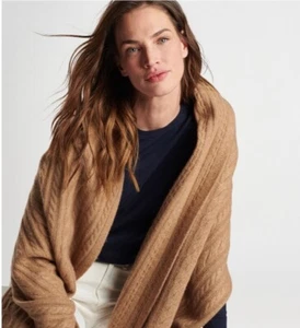 Peter Millar Damen Kaschmir Zopfmuster Schal-camel-neu mit Etikett-Einzelhandel $ 245 - Bild 1 von 2