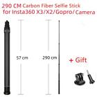 3m Super Long Carbon Fiber Invisible Selfie Stick for Insta360 X3/x2 /for Dji Ac