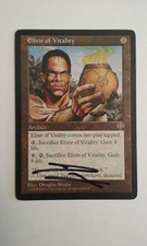 Elixir of Vitality Mirage Signed by Douglas Shuler  MTG Magic