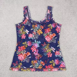 Hanky Panky Camicia in Pizzo Donna L Blu Firma Floreale Made in USA 5N4252 - Foto 1 di 6