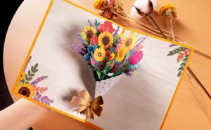 Geburtstagkarte 3D Karten Glückwunschkarte mit Umschlag - Bild 1 von 3