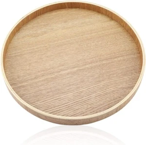 Bamboo Wooden Serving Tray Wood Lap Trays for Eating Dinner Tea Coffee Tray 27cm - Picture 1 of 10