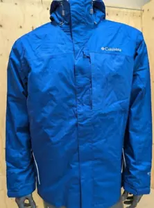 Columbia Men's Emerson Mountain - Waterproof / Breathable - Hooded Jacket - Blue - Picture 1 of 21