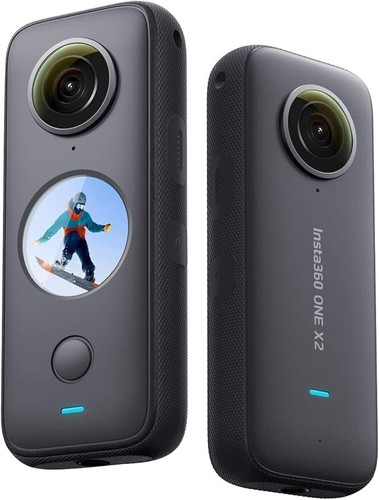 Cámara de acción Insta360 ONE X2 negra 5,7K 360° Action Cam impermeable táctil-