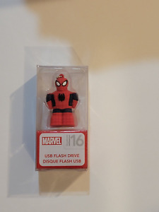 Marvel Spiderman Ekids USB Flash Drive 16 Gigabytes on keychain New in Package