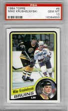 1984 Topps #6 Mike KRUSHELNYSKI - PSA 10+++ Bruins