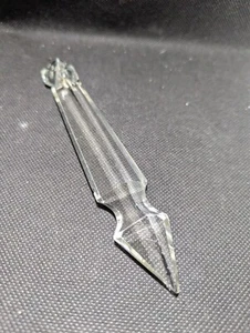 VINTAGE KRISTALL FACETTIERTER SPEER, GRADUIERTES PRISMA KRONLEUCHTER TEIL 6,5" MIT AUFHÄNGER - Bild 1 von 10