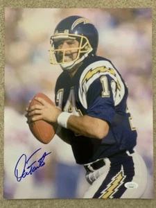 DAN FOUTS HAND SIGNED OVERSIZED 11x14 COLOR PHOTO     SAN DIEGO CHARGERS     JSA - Picture 1 of 2