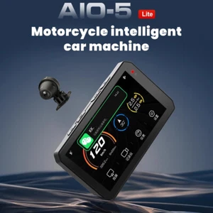 Monitor de pantalla inteligente para motocicleta CHIGEE Carplay AIO-5 Lite Drive Grabadora - Imagen 1 de 18