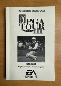 SEGA Mega Drive Instruction Manual - PGA TOUR GOLF III - Picture 1 of 2