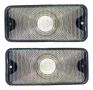 Chevrolet C10 Truck 67 68 69 70 71 SMOKE Front Parking Lights Lenses (on Grille) - Picture 1 of 16