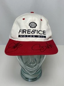 Dual Autographed Nascar Joe Gibbs & Bobby Labonte Hat Fire & Ice - Picture 1 of 6