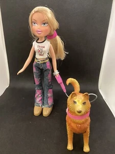 Muñeca Bratz Walking Cloe con perro y plomo rosa TM R&C 2001 - Imagen 1 de 11